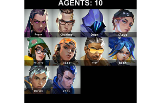 UNIQUE - Gold 1 - Radiant Crisis 001 Phantom [10 Agents, 37 LVL and MORE!]