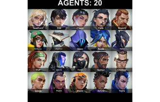 UNIQUE - Platinum 1 - 10x Knife Skins [20 Agents, 316 LVL, Champions 2023 Vandal and MORE!]