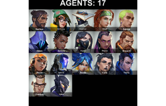 UNIQUE - Bronze 2 - Rgx 11z Pro Vandal [17 Agents, 248 LVL,  Elderflame Operator and MORE!]