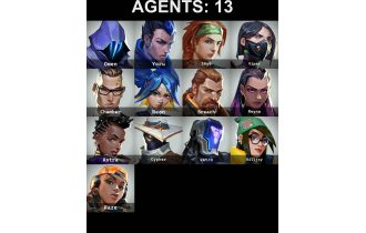 UNIQUE - Platinum 3 - Arcane Sheriff [13 Agents, 53 LVL, 3x Ruin Skins and MORE!]