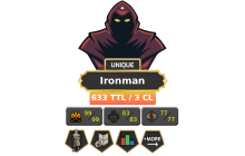 Ironman - HCIM | Skiller | TTL: 633 | CL: 3 [Graceful + MORE!]