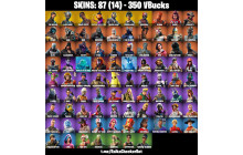 UNIQUE - Travis Scott, The Reaper [87 Skins, 350 Vbucks, 59 Axes, 80 Emotes,70 Gliders and MORE!]