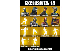 UNIQUE - Eon, Huntmaster Saber  [73 Skins, 1400 Vbucks, 49 Axes, 70 Emotes, 58 Gliders and MORE!]
