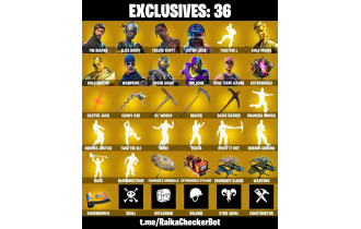 UNIQUE - The Reaper, Travis Scott  [138 Skins, 300 Vbucks, 96 Axes, 107 Emotes, 95 Gliders and MORE!]