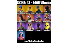 UNIQUE - OG STW, Take The L [13 Skins, 1405 Vbucks, 10 Axes, 10 Emotes, 12 Gliders and MORE!]