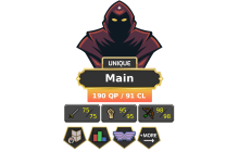 Main | Starter | TTL: 1495 | CL: 91 | QP: 190 [MM1, MA1 & MA2, Piety + MORE!]