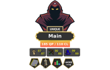 Main | TTL: 1822 | CL: 110 | QP: 185 [Lunars, Graceful, 99 MAGE + MORE!]