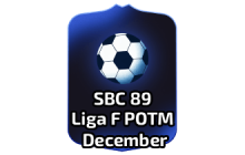 SBC 89 Liga F POTM December [FC SBCs]