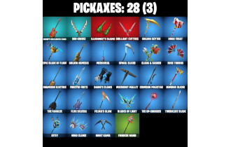 UNIQUE - The Night Rose, Kendo [13 Skins, 900 Vbucks, 28 Axes, 19 Emotes, 20 Gliders and MORE!]