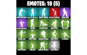 UNIQUE - The Night Rose, Kendo [13 Skins, 900 Vbucks, 28 Axes, 19 Emotes, 20 Gliders and MORE!]