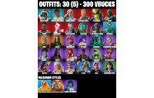 UNIQUE -  Ice Breaker [30 Skins, 300 Vbucks, 52 Axes, 33 Emotes, 38 Gliders and MORE!]