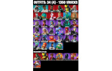 UNIQUE - Doom, Peelverine [34 Skins, 1350 Vbucks, 53 Axes, 37 Emotes, 40 Gliders and MORE!]