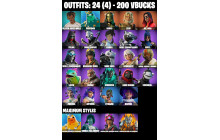 UNIQUE - Poseidon, Hades [24 Skins, 200 Vbucks, 49 Axes, 28 Emotes, 29 Gliders and MORE!]