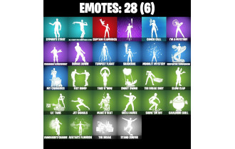 UNIQUE - Poseidon, Hades [24 Skins, 200 Vbucks, 49 Axes, 28 Emotes, 29 Gliders and MORE!]