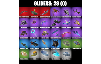 UNIQUE - Poseidon, Hades [24 Skins, 200 Vbucks, 49 Axes, 28 Emotes, 29 Gliders and MORE!]