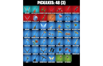 UNIQUE - Gwenpool, War Machine [28 Skins, 150 Vbucks, 48 Axes, 49 Emotes, 36 Gliders and MORE!]