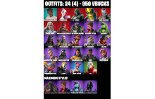 UNIQUE - Surf Witch [24 Skins, 950 Vbucks, 40 Axes, 24 Emotes, 35 Gliders and MORE!]