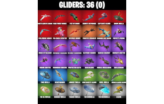UNIQUE - Gwenpool, War Machine [28 Skins, 150 Vbucks, 48 Axes, 49 Emotes, 36 Gliders and MORE!]