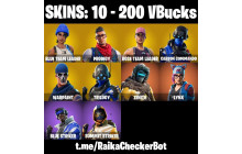 UNIQUE - OG STW, Blue Team Leader  [10 Skins, 200 Vbucks, 9 Axes, 6 Emotes, 9 Gliders and MORE!]