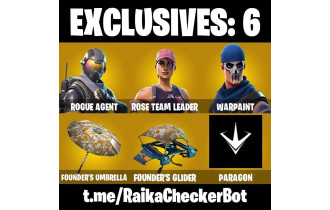 UNIQUE - OG STW, Paragon [3 Skins, 1260 Vbucks, 2 Axes, 1 Emotes, 9 Gliders and MORE!]