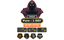 Pure - 1 DEF | TTL: 592 | CL: 77 | QP: 22 [40 ATT | 99 STR | 99 RAN | 99 Mage + MORE!]