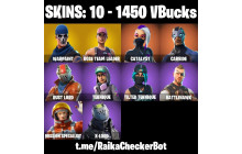 UNIQUE - OG STW, Catalyst [10 Skins, 1450 Vbucks, 8 Axes, 9 Emotes, 15 Gliders and MORE!]