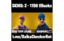 UNIQUE - OG STW, Warpaint [2 Skins, 1150 Vbucks, 3 Axes, 1 Emotes, 4  Gliders and MORE!]