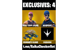 UNIQUE - OG STW, Warpaint [2 Skins, 1150 Vbucks, 3 Axes, 1 Emotes, 4  Gliders and MORE!]