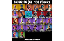 UNIQUE - OG STW, Rox [26 Skins, 150 Vbucks, 27 Axes, 27 Emotes, 29 Gliders and MORE!]