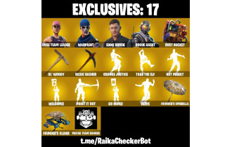 UNIQUE - OG STW, Eddie Brock [49 Skins, 540 Vbucks, 55 Axes, 93 Emotes, 73 Gliders and MORE!]