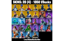 UNIQUE - OG STW, Neo Versa  [28 Skins, 1850 Vbucks, 20 Axes, 19 Emotes, 23 Gliders and MORE!]