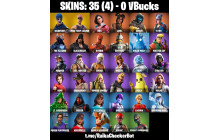 UNIQUE - OG STW, Rox [35 Skins,34 Axes, 47 Emotes and MORE!]