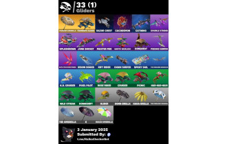 UNIQUE -  OG STW  [34 Skins, 31 Axes, 31 Emotes, 33 Gliders and MORE!]