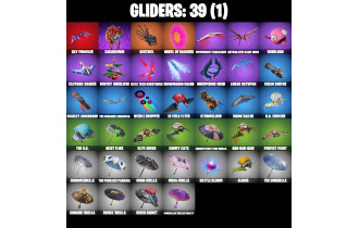UNIQUE - Blizzard Bomber, Polar Peely [28 Skins, 41 Axes, 22 Emotes, 39 Gliders and MORE!]