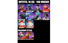 UNIQUE - Shadow Blade Hope, Daigo [10 Skins, 100 Vbucks, 22 Axes, 19 Emotes, 23 Gliders and MORE!]