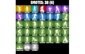 UNIQUE - Midas (Fully Golden) , Sing Along  [29 Skins, 200 Vbucks, 48 Axes, 38 Emotes, 44 Gliders and MORE!]