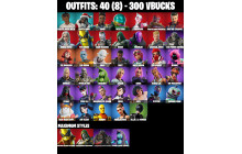UNIQUE - Emma Frost, Peelverine [40 Skins, 300 Vbucks, 67 Axes, 37 Emotes and MORE!]
