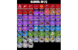 UNIQUE - Emma Frost, Peelverine [40 Skins, 300 Vbucks, 67 Axes, 37 Emotes and MORE!]