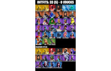 UNIQUE - Midas (Fully Golden) [33 Skins, 40 Axes, 42 Emotes, 37 Gliders and MORE!]