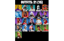 UNIQUE - Harley Hitter , Aura  [21 Skins, 57 Axes, 47 Emotes, 53 Gliders and MORE!]