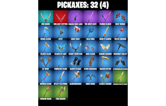 UNIQUE - Yulejacket, Shadow Blade Hope [20 Skins, 450 Vbucks, 32 Axes, 22 Emotes, 29 Gliders and MORE!]