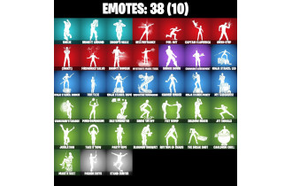 UNIQUE - Mysterio, War Machine [25 Skins, 350 Vbucks, 40 Axes, 38 Emotes, 40 Gliders and MORE!]
