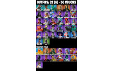 UNIQUE - Zeus , Hades [32 Skins, 50 Vbucks, 67 Axes, 46 Emotes, 47 Gliders and MORE!]
