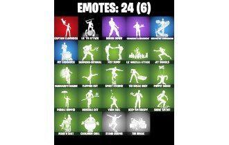 UNIQUE -  Aura,  [16 Skins, 100 Vbucks, 42 Axes, 24 Emotes, 29 Gliders and MORE!]