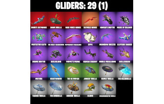 UNIQUE -  Aura,  [16 Skins, 100 Vbucks, 42 Axes, 24 Emotes, 29 Gliders and MORE!]