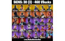 UNIQUE - Black Knight,  Take The L  [30 Skins, 460 Vbucks, 28 Axes, 45 Emotes, 35 Gliders and MORE!]