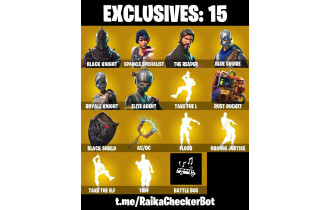 UNIQUE - Black Knight,  Take The L  [30 Skins, 460 Vbucks, 28 Axes, 45 Emotes, 35 Gliders and MORE!]