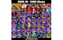 UNIQUE - Blue Squire , Royale Knight  [56 Skins, 13450 Vbucks, 53 Axes, 38 Emotes, 41 Gliders and MORE!]
