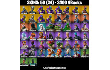 UNIQUE - Blue Squire , Elite Agent [50 Skins, 3400 Vbucks, 44 Axes, 63 Emotes, 50 Gliders and MORE!]