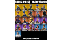 UNIQUE - Blue Squire, Royale Knight  [21 Skins, 1600 Vbucks, 11 Axes, 16 Emotes and MORE!]